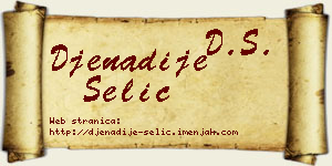 Đenadije Selić vizit kartica